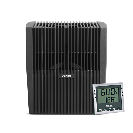 Увлажнитель-мойка воздуха Venta Original LW25 (черная) + термогигрометр в подарок!